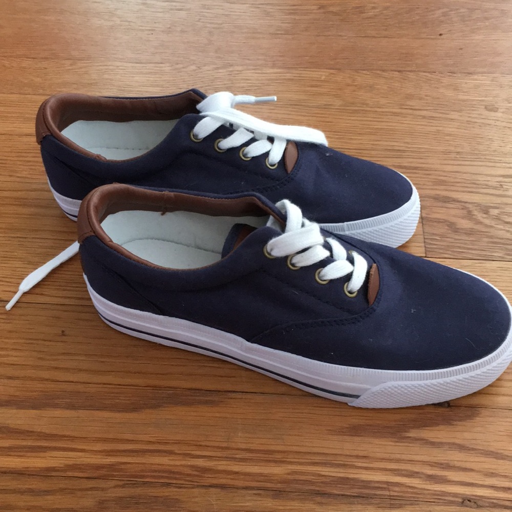 Ralph Lauren Navy Blue Sneakers (OBO!)